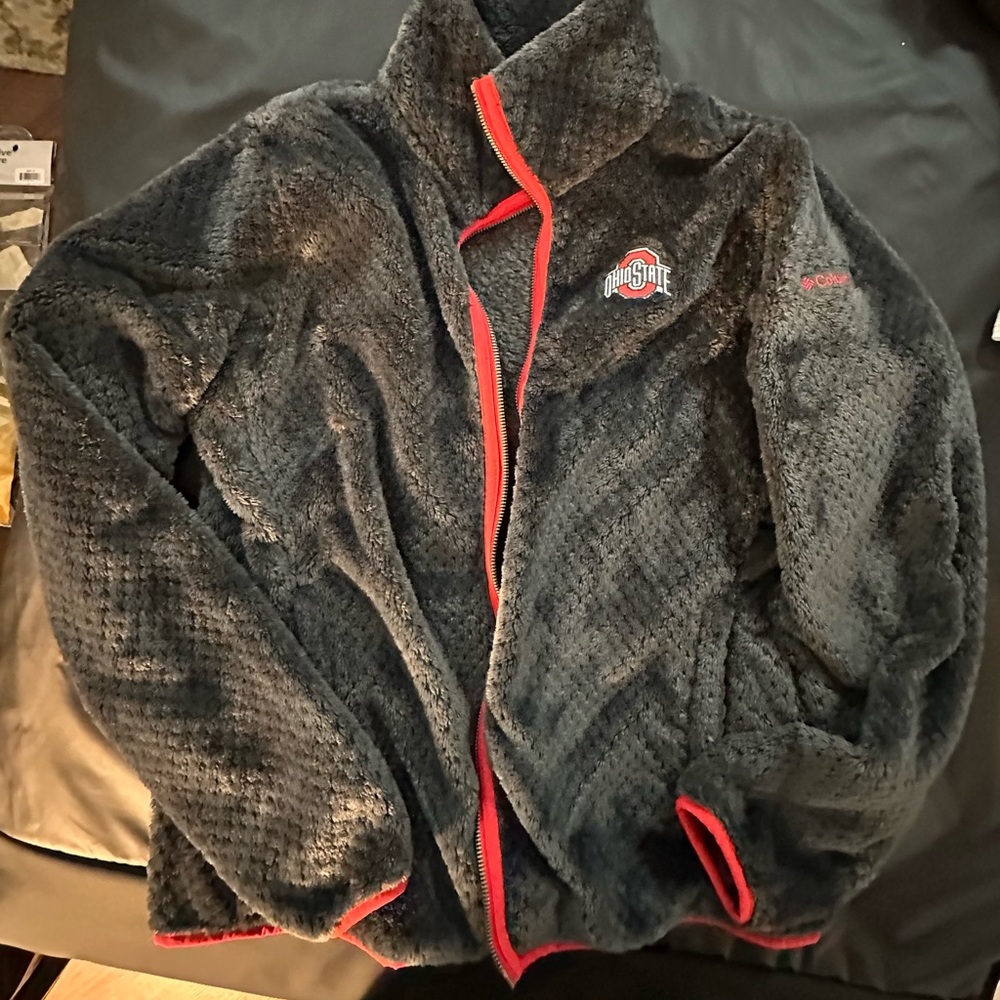 Fuzzy Ohio state jacket